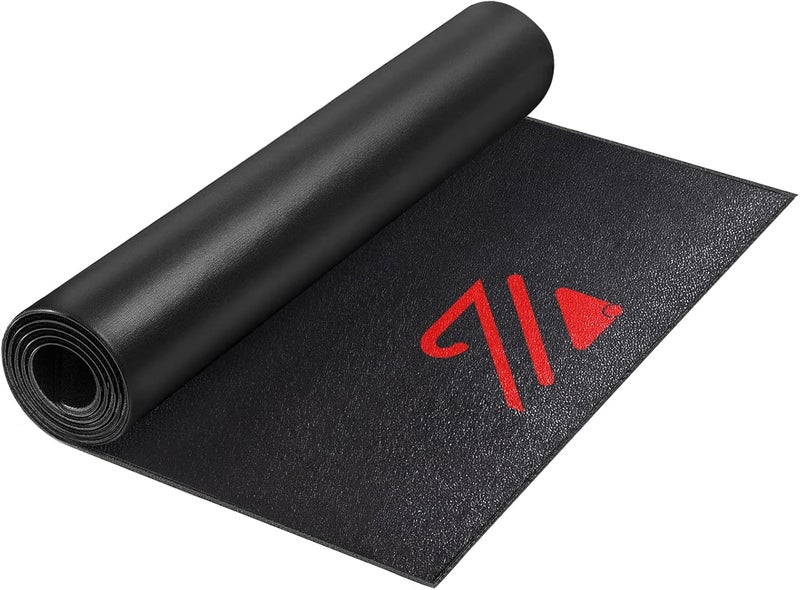 BUCKLOS Treadmill Mat for Hardwood Floors/Carpet/Tile 6mm Thick - Exercise Equipment Mats for Peloton/Nordictrack Indoor Cycling Under Floor/Hard Wood/Concrete Protect - Image 1